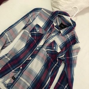Rails button up flannel